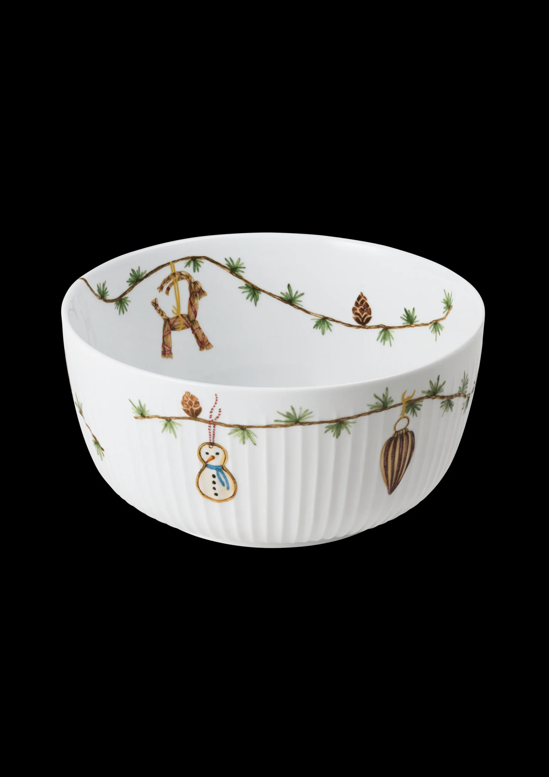 Sale Hammershøi Christmas Skål Ø21 cm hvid m. deko Serveringsskåle|Julestel & Borddækning