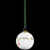 Outlet Hammershøi Christmas Kugle 2024 Ø6 cm hvid m. deko Julepynt|Julepynt