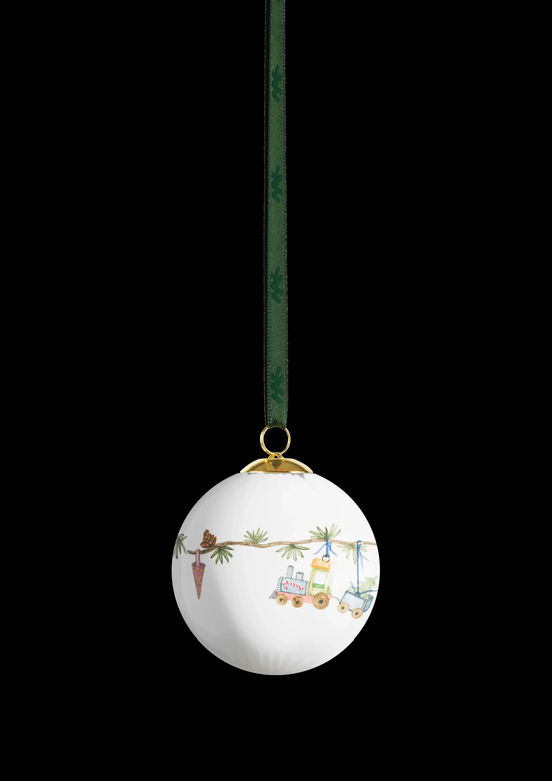 Outlet Hammershøi Christmas Kugle 2024 Ø6 cm hvid m. deko Julepynt|Julepynt