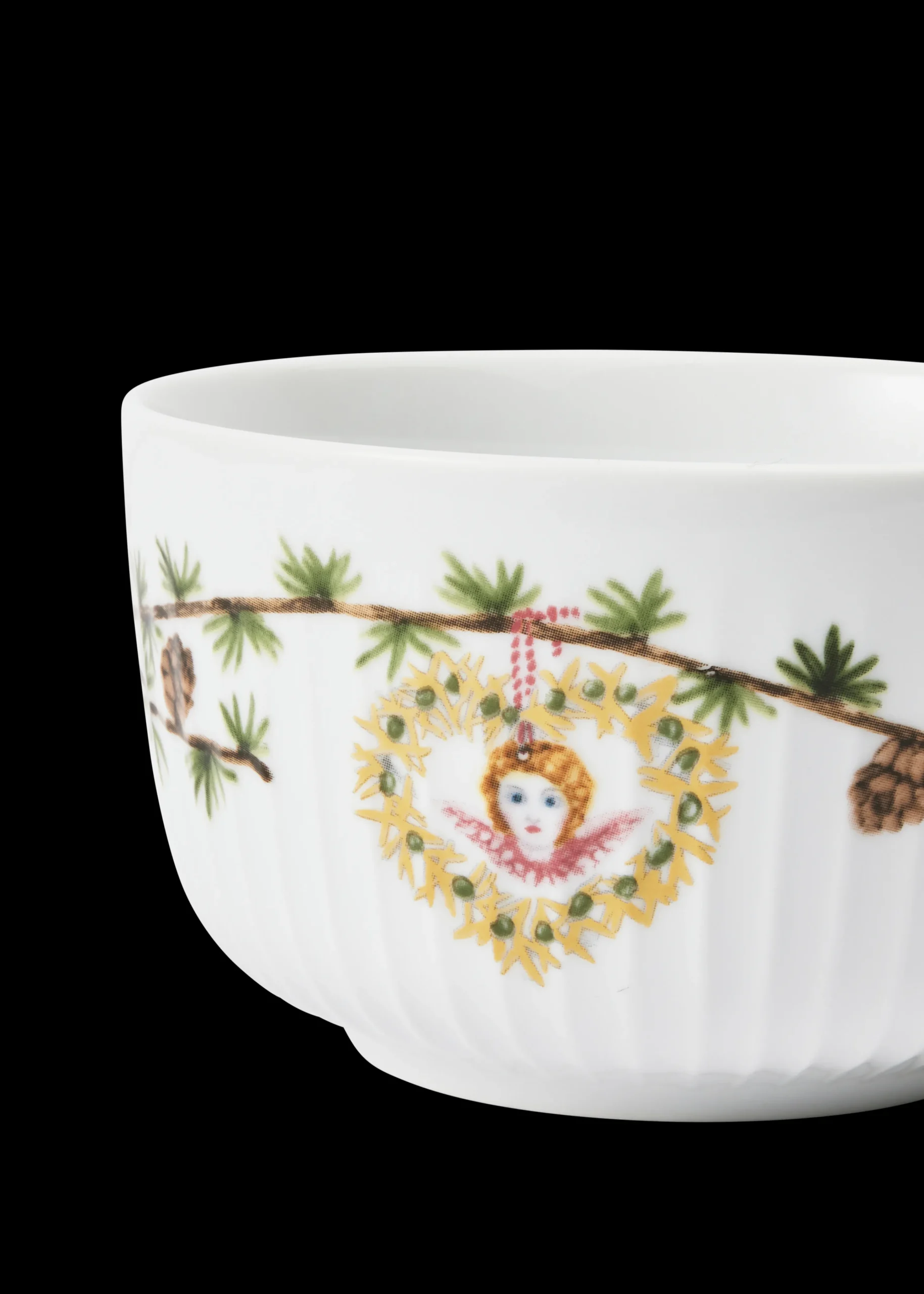 New Hammershøi Christmas Skål 2024 Ø12 cm hvid m. deko Serveringsskåle|Julestel & Borddækning