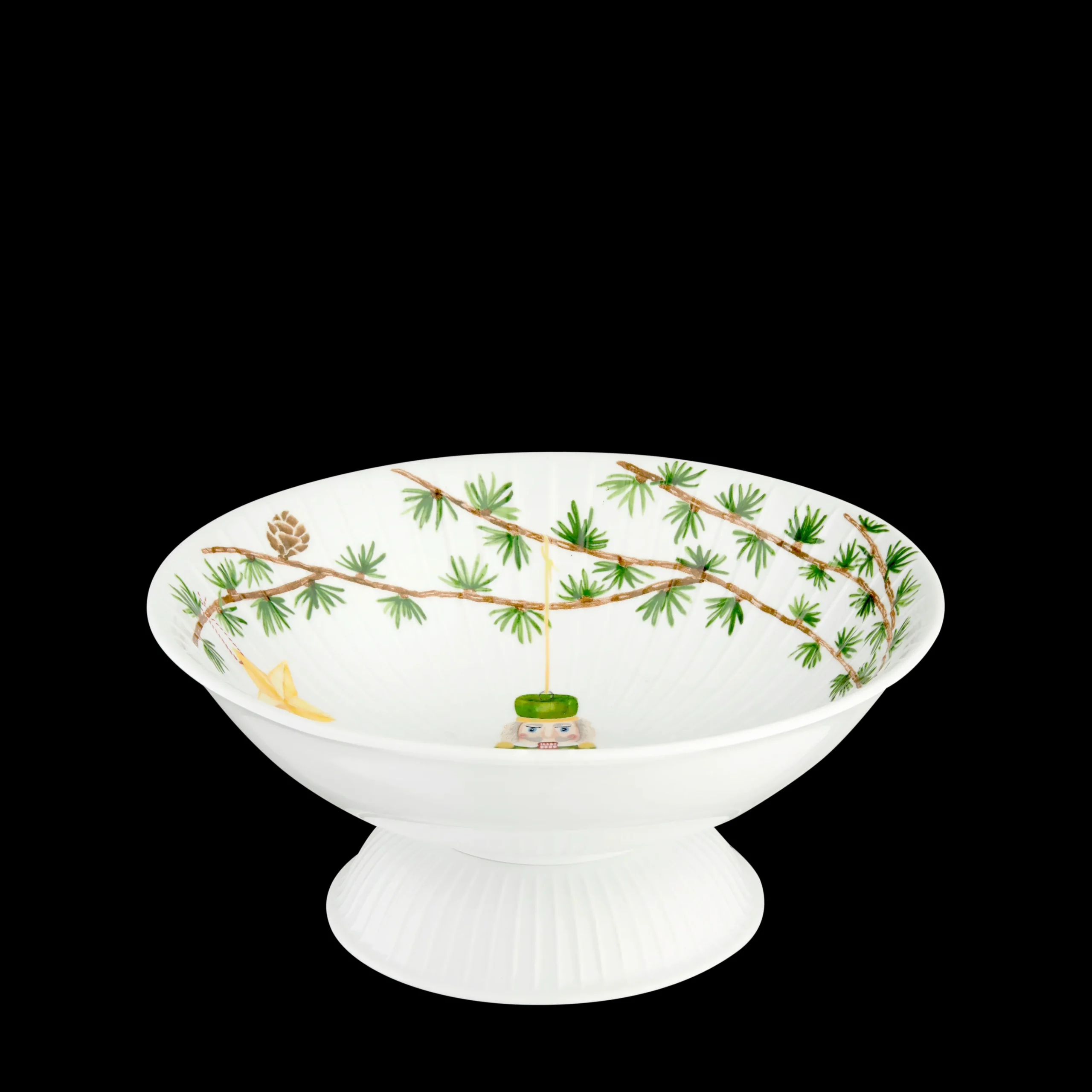 Clearance Hammershøi Christmas Opsats Ø23 cm hvid m. deko Kagefad & Etagere|Julestel & Borddækning