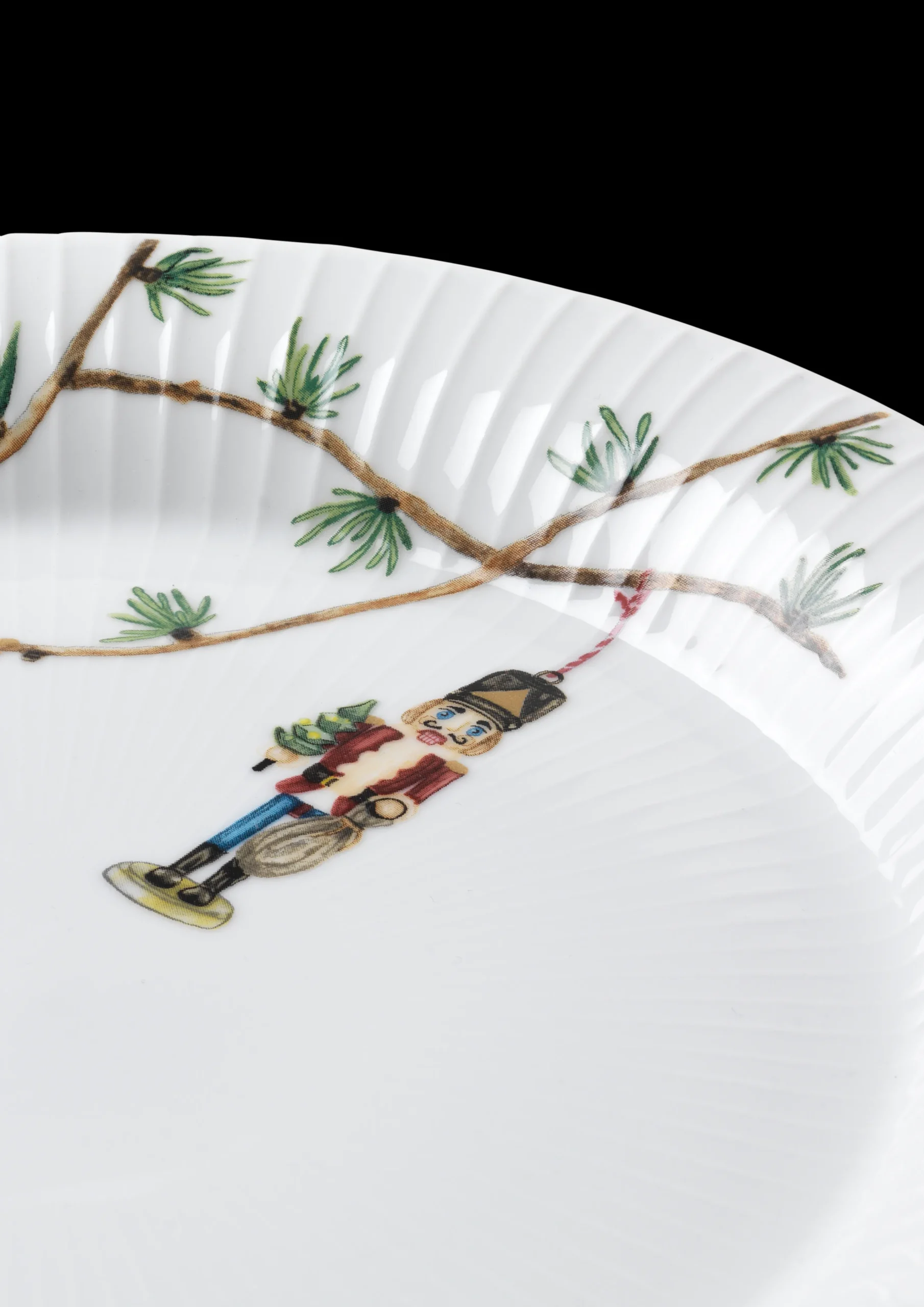 Best Hammershøi Christmas Tallerken hvid m. deko | Køb her Middagstallerkener|Stel