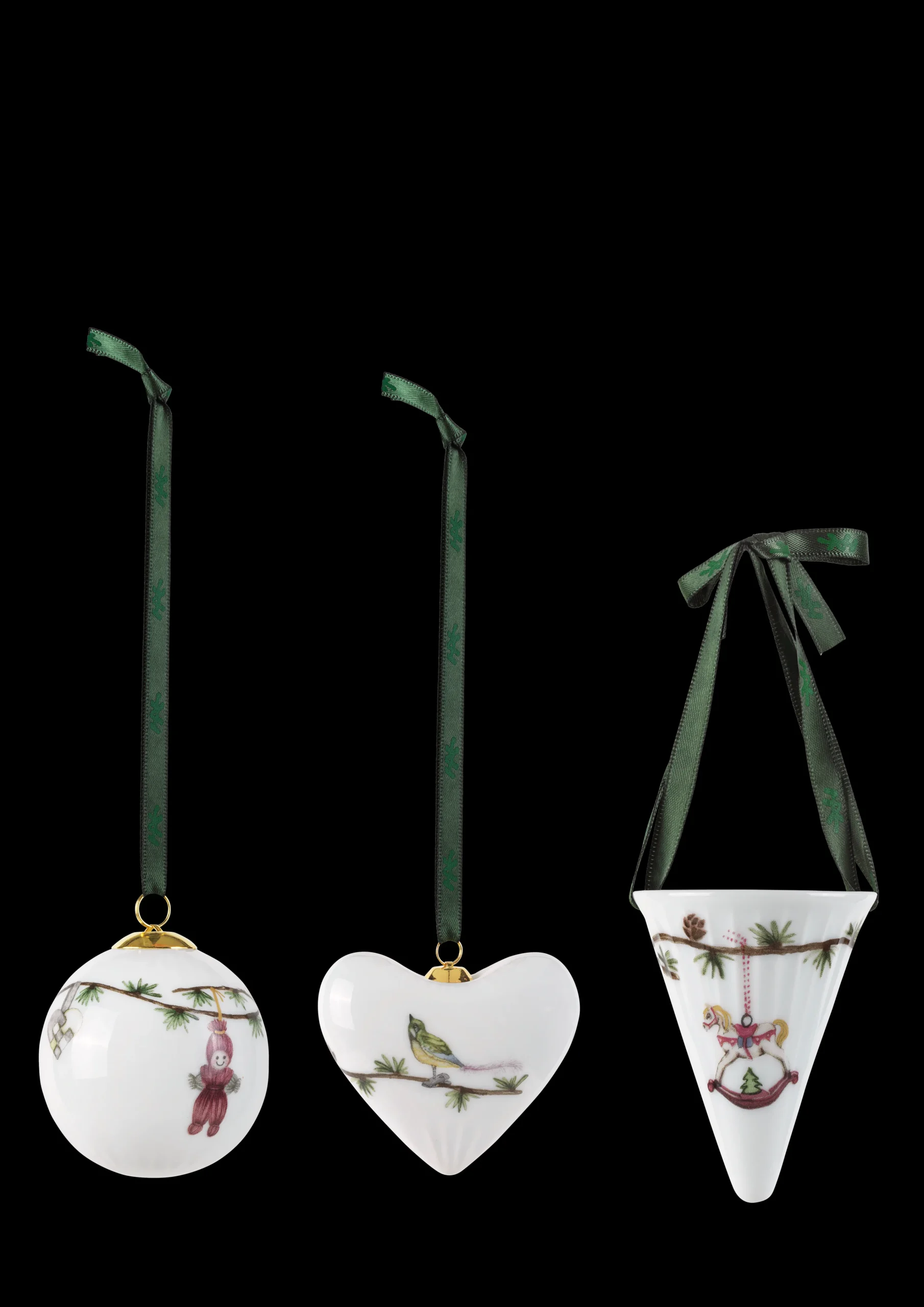 New Hammershøi Christmas juleornamenter hvid m. deko Julepynt|Julepynt