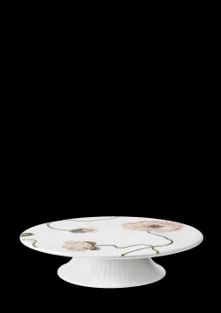 Clearance Hammershøi Poppy Kagefad hvid m. deko | Køb her Kagefad & Etagere|Serveringsfade