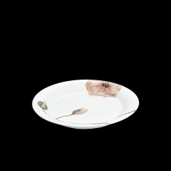 New Hammershøi Poppy Tallerken hvid m. deko | Køb her Middagstallerkener|Stel