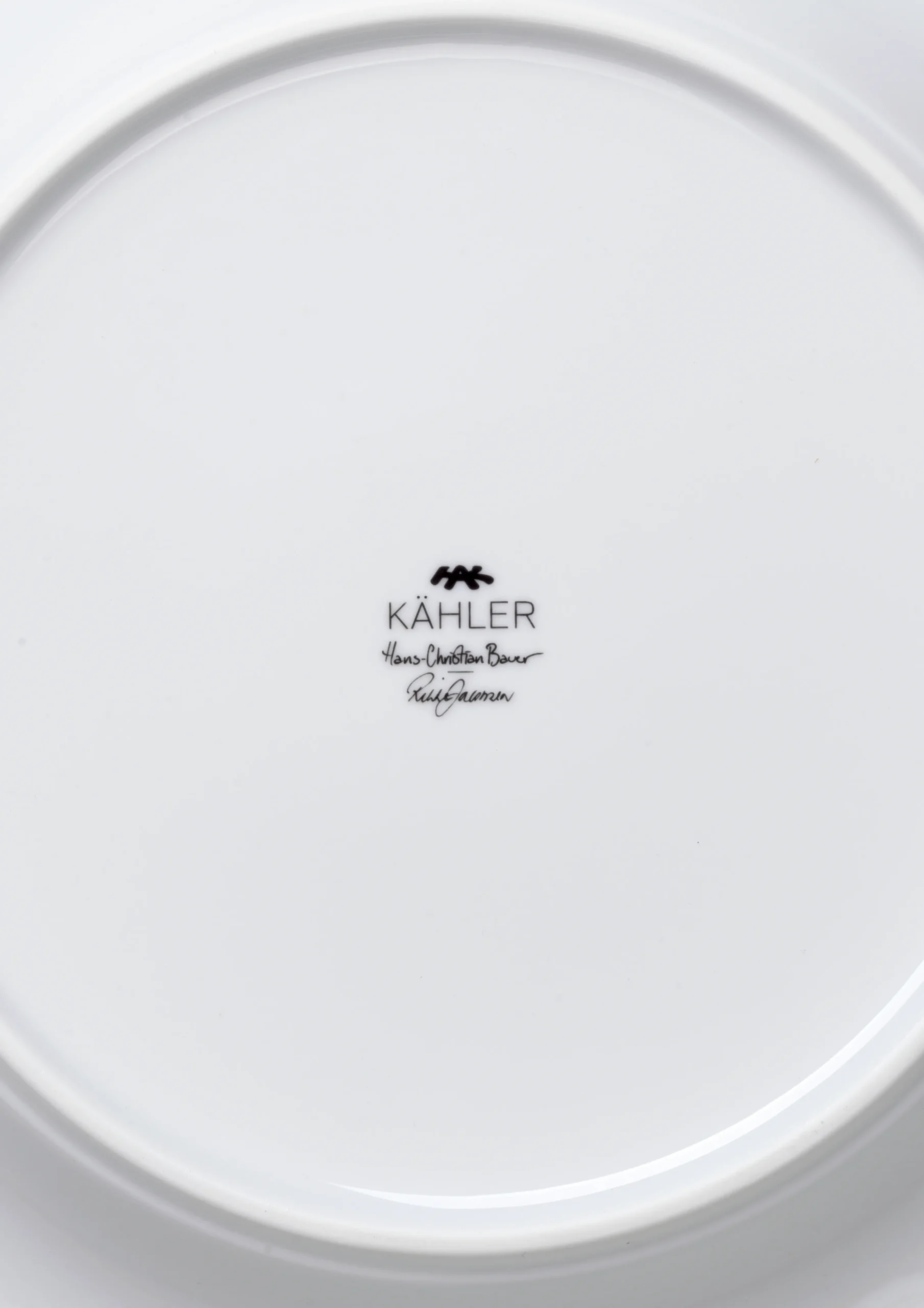 New Hammershøi Poppy Tallerken hvid m. deko | Køb her Middagstallerkener|Stel