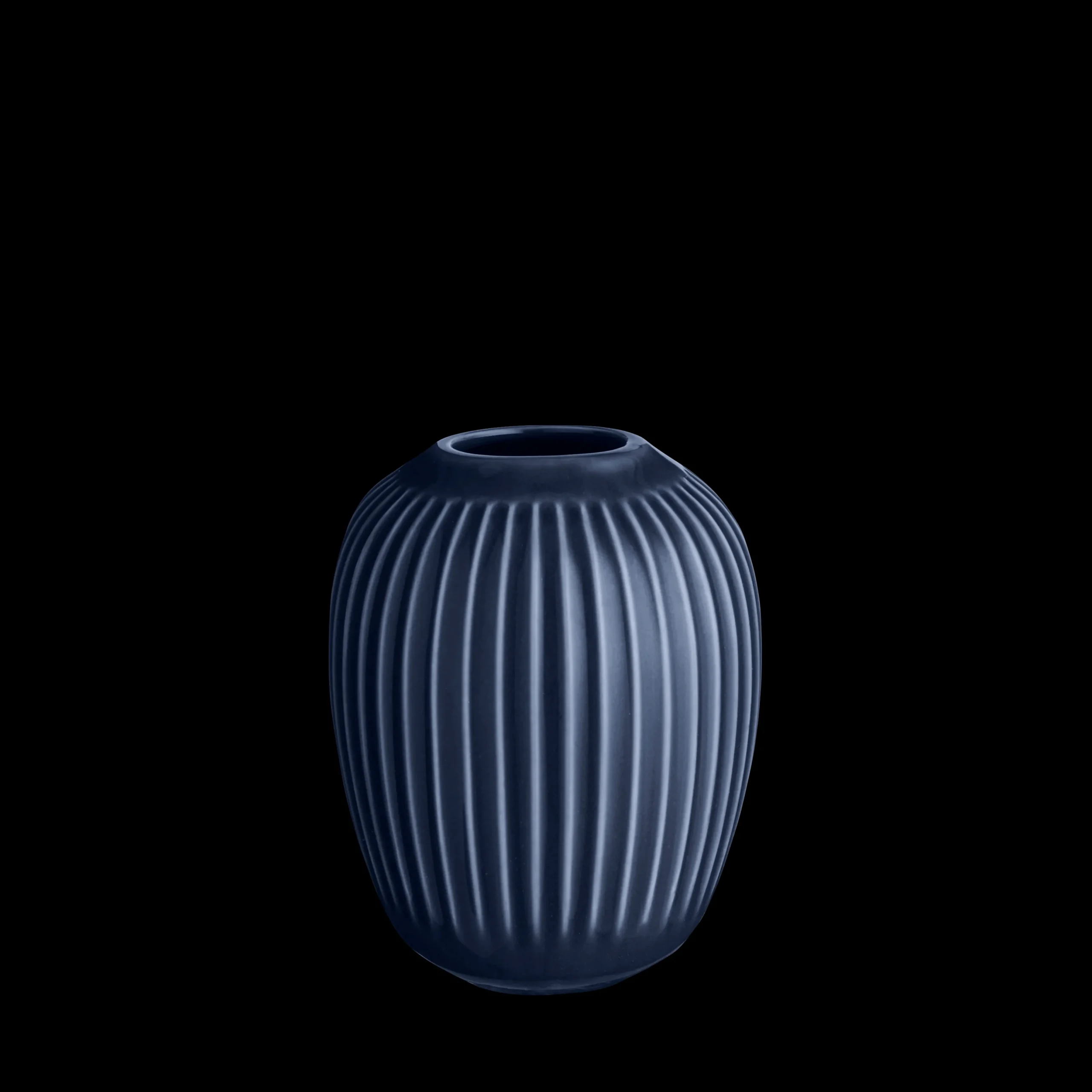 Outlet Hammershøi Vase H10.5 indigo (18183) | Køb her Vaser & Urtepotteskjulere