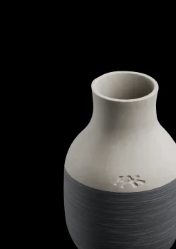 Omaggio Circulare Vase H12.5 cm antracitgrå | Køb nu Vaser & Urtepotteskjulere