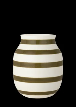 Online Omaggio Vase H20 cm olivengrøn | Køb på Rosendahl.com Vaser & Urtepotteskjulere