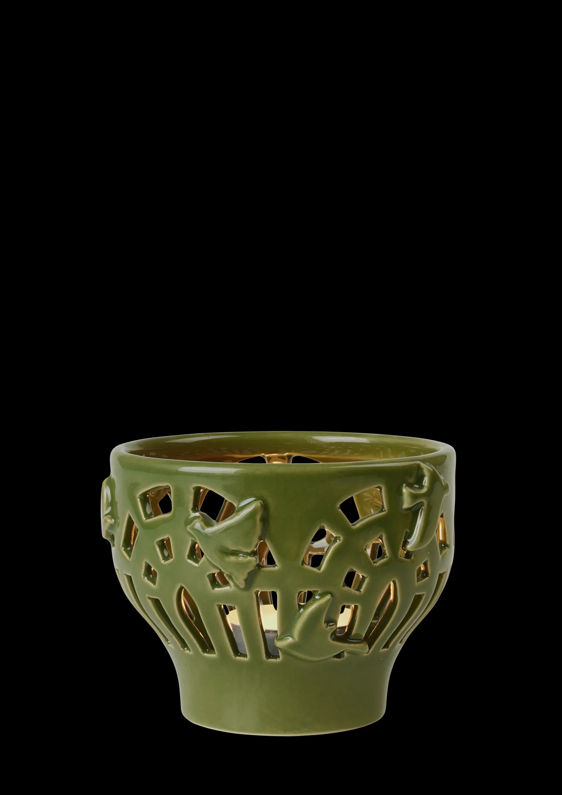 Clearance Orangery Fyrfadsstage Ø9.5 cm green garden | Køb her Lysestager & Stearinlys|Fyrfadsstager