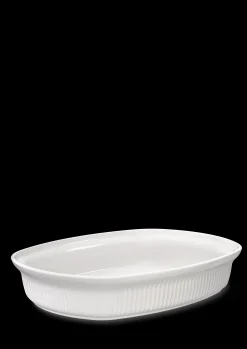 Clearance Ovnfast fad 39x29.5 cm i hvid fra serien Hammershøi Nyheder|Ildfaste Fade