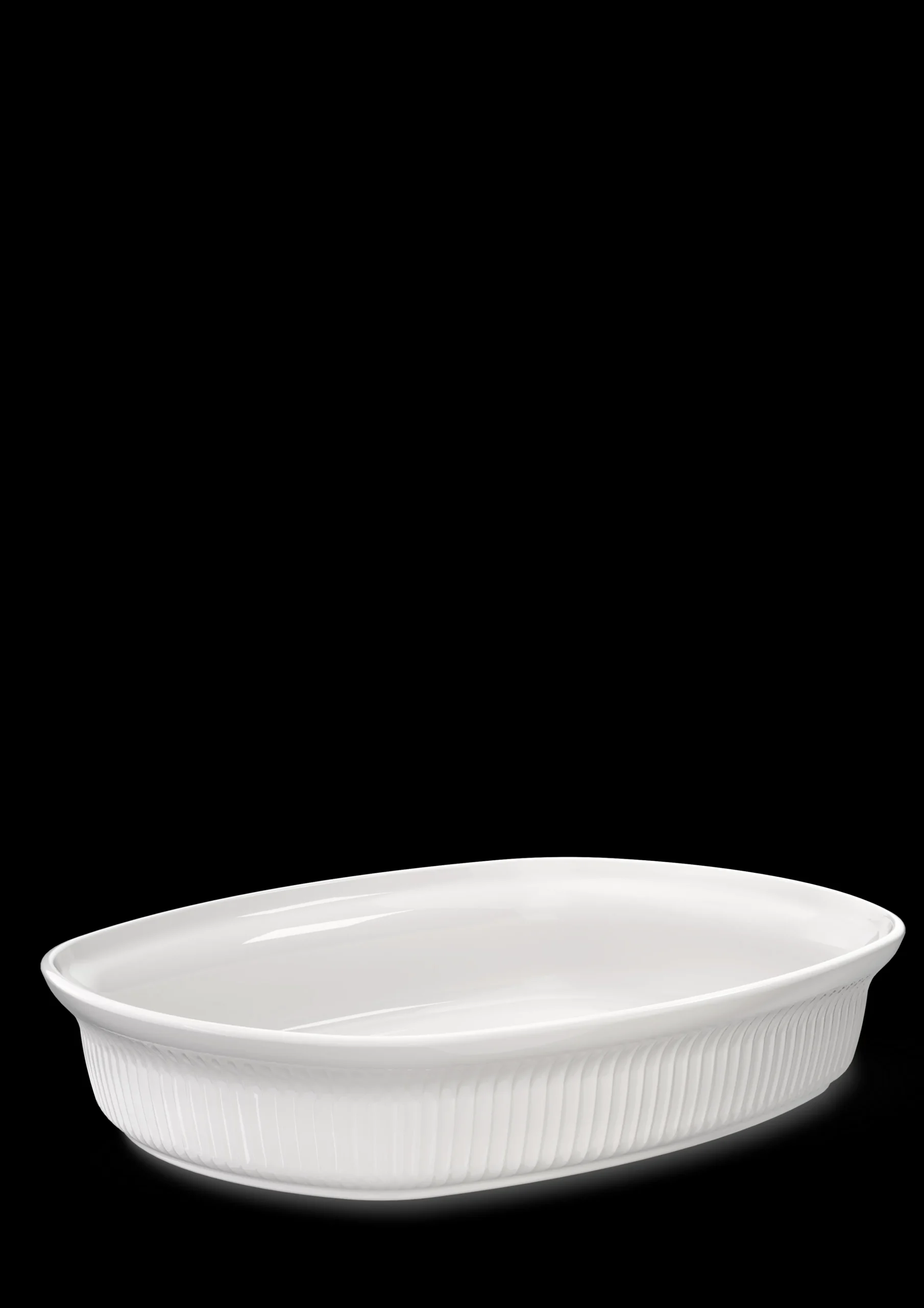 Clearance Ovnfast fad 39x29.5 cm i hvid fra serien Hammershøi Nyheder|Ildfaste Fade