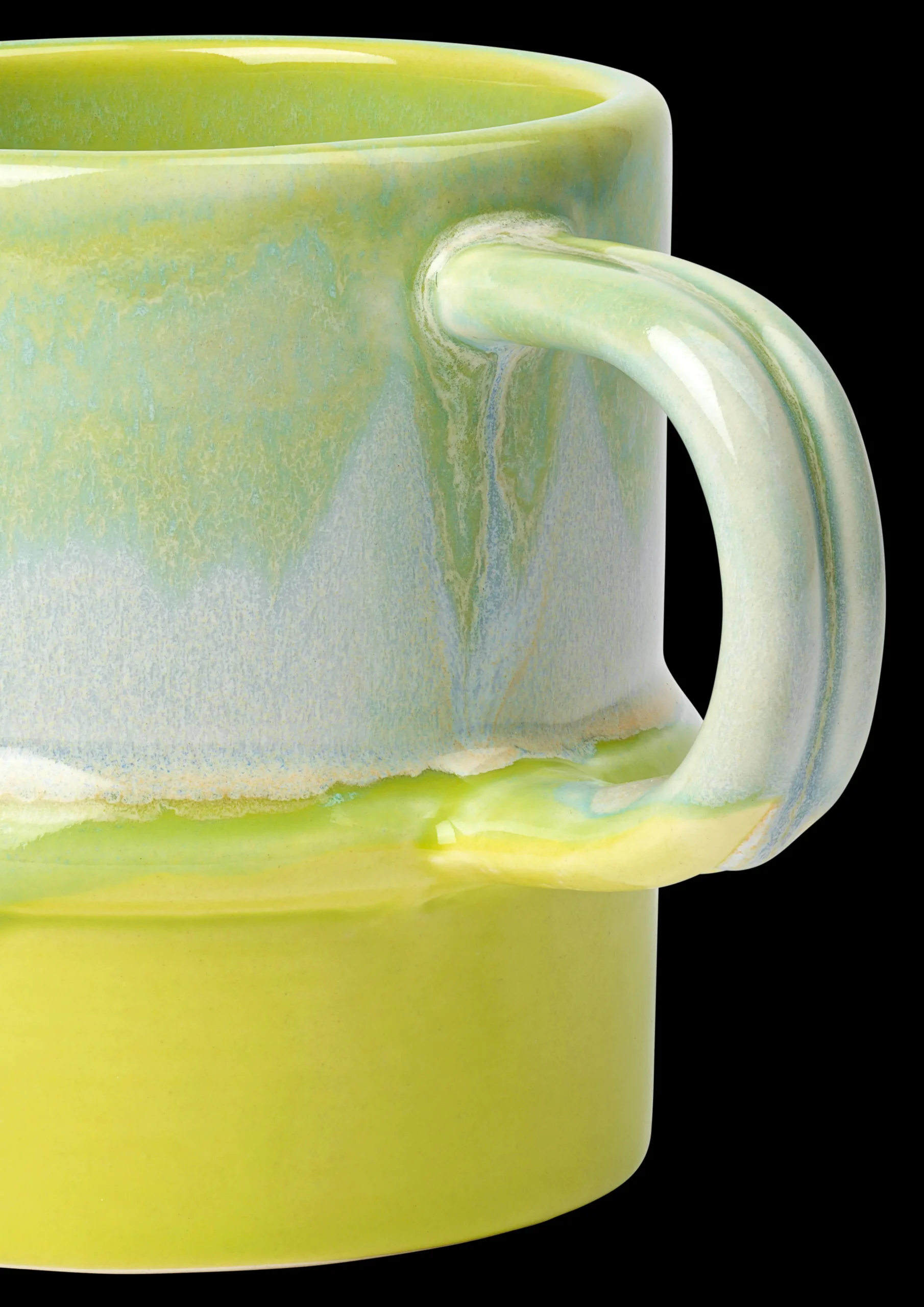 Online Poppery Krus med hank 35 cl apple green/mint Nyheder|Krus