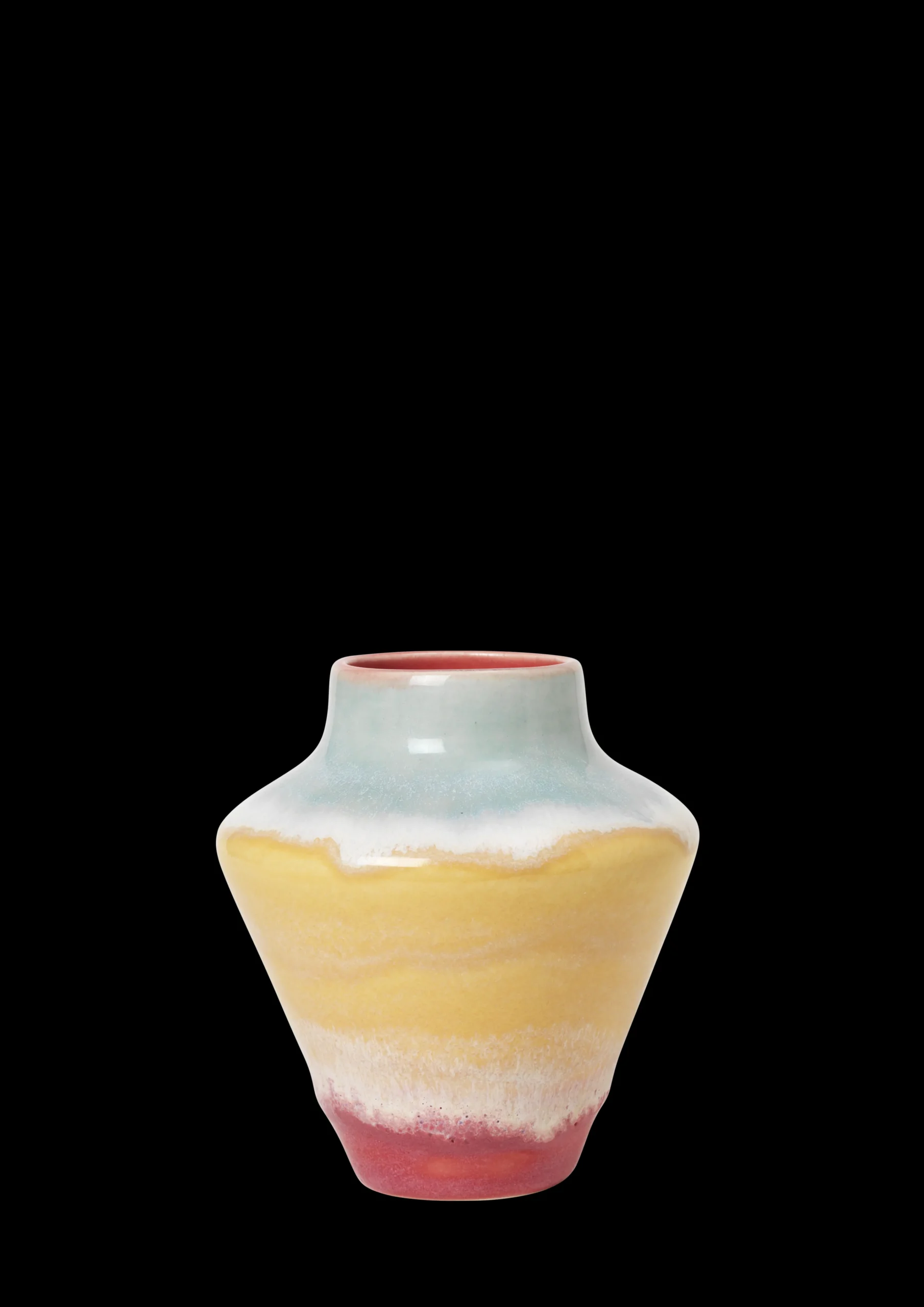 Best Poppery Vase H12 cm pink/mint/gul | Køb hos os Vaser & Urtepotteskjulere