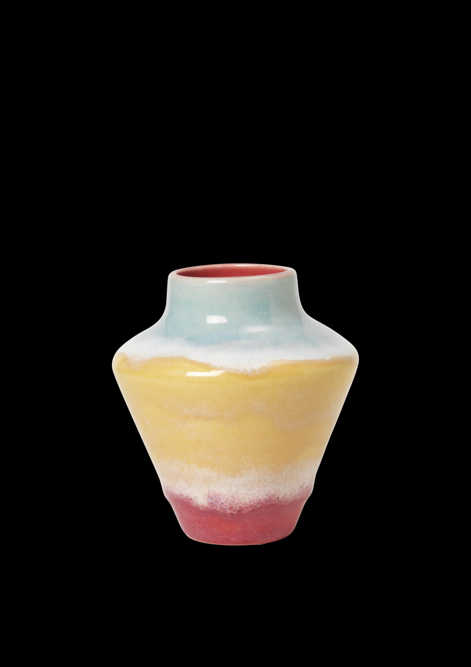 Best Poppery Vase H12 cm pink/mint/gul | Køb hos os Vaser & Urtepotteskjulere