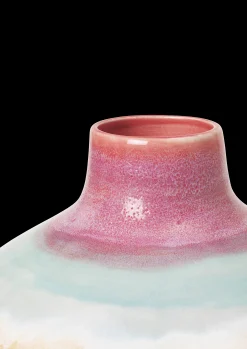 New Poppery Vase med æble H32 cm pink/mint/gul | Køb nu Vaser & Urtepotteskjulere