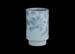 New Vase H12.5 cm i blå fra serien Kabell | Køb her Vaser & Urtepotteskjulere
