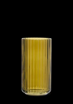 Best Lyngby Vase H15.5 olivengrøn mundblæst glas Vaser & Urtepotteskjulere