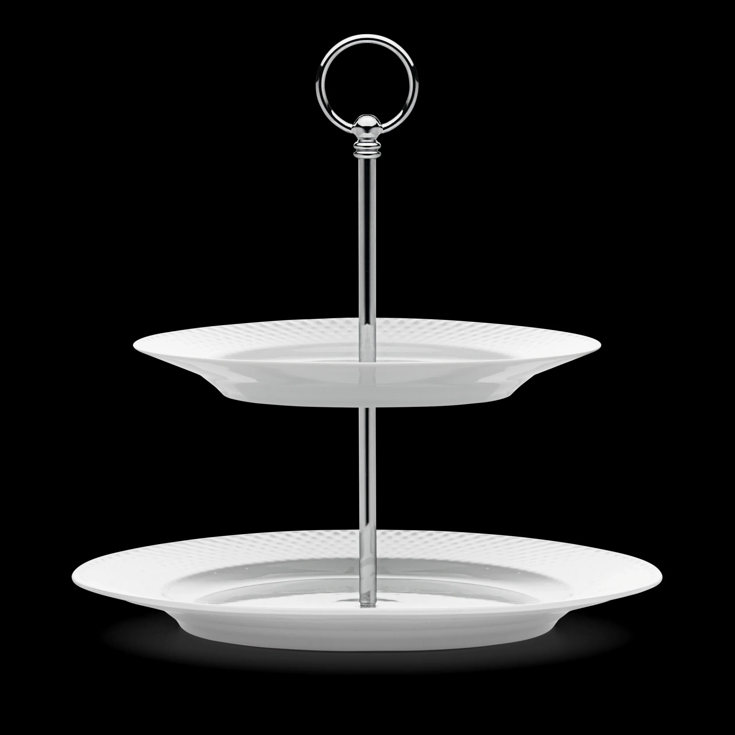 Online Rhombe Etagere Ø27 cm hvid | Køb her Kagefad & Etagere