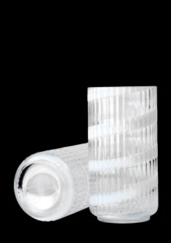 New Vase H20.5 cm swirl hvid mundblæst glas Nyheder|Vaser & Urtepotteskjulere