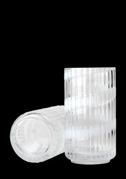 New Vase H15.5 cm swirl hvid mundblæst glas Nyheder|Vaser & Urtepotteskjulere