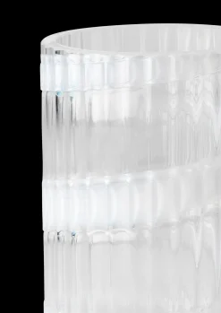 New Vase H15.5 cm swirl hvid mundblæst glas Nyheder|Vaser & Urtepotteskjulere