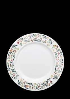 New GC Cottage Tallerken Ø27 cm hvid m. deko | Køb nu Middagstallerkener|Stel