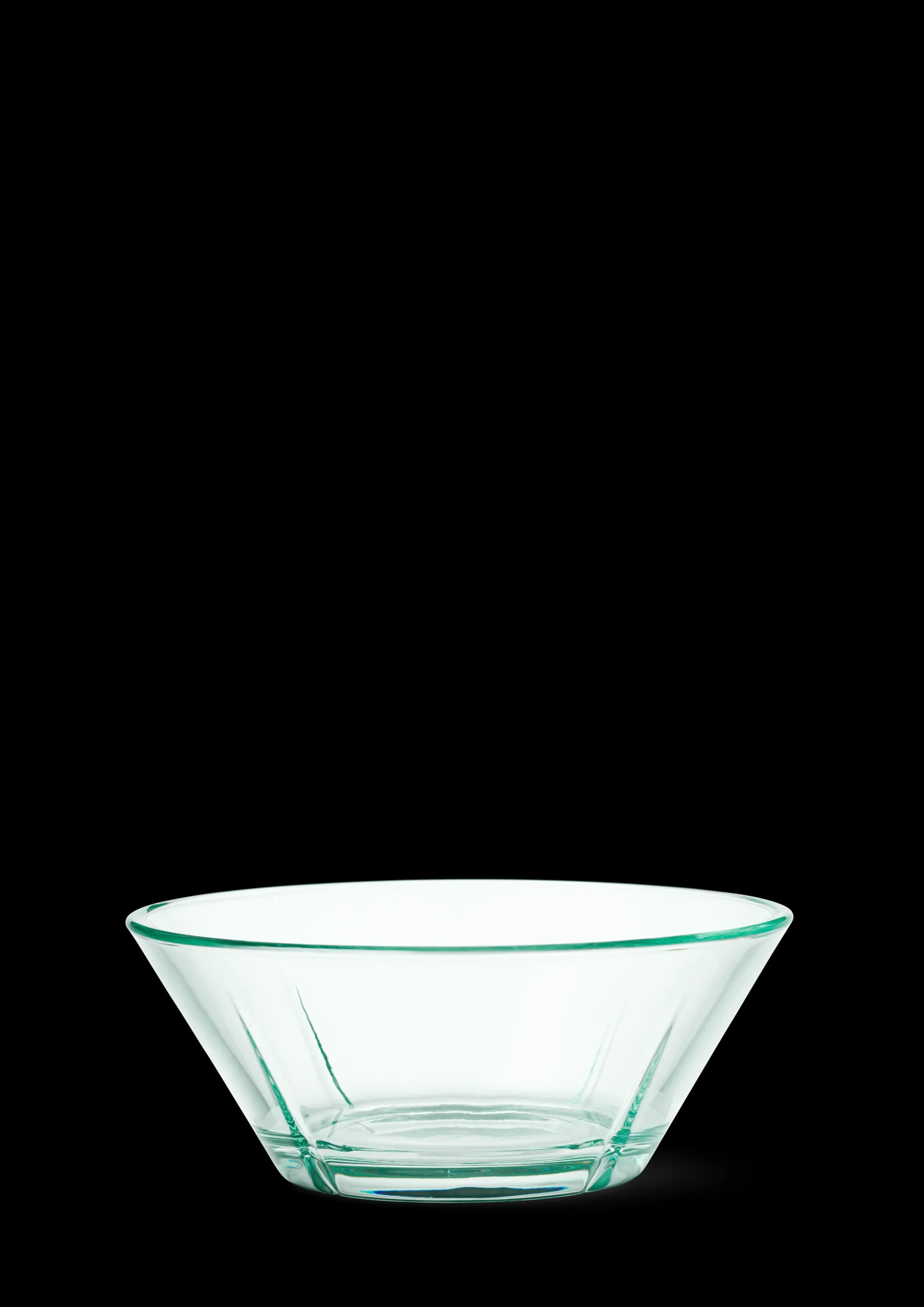 Grand Cru Recycled Glasskål Ø15 cm klar grøn Serveringsskåle