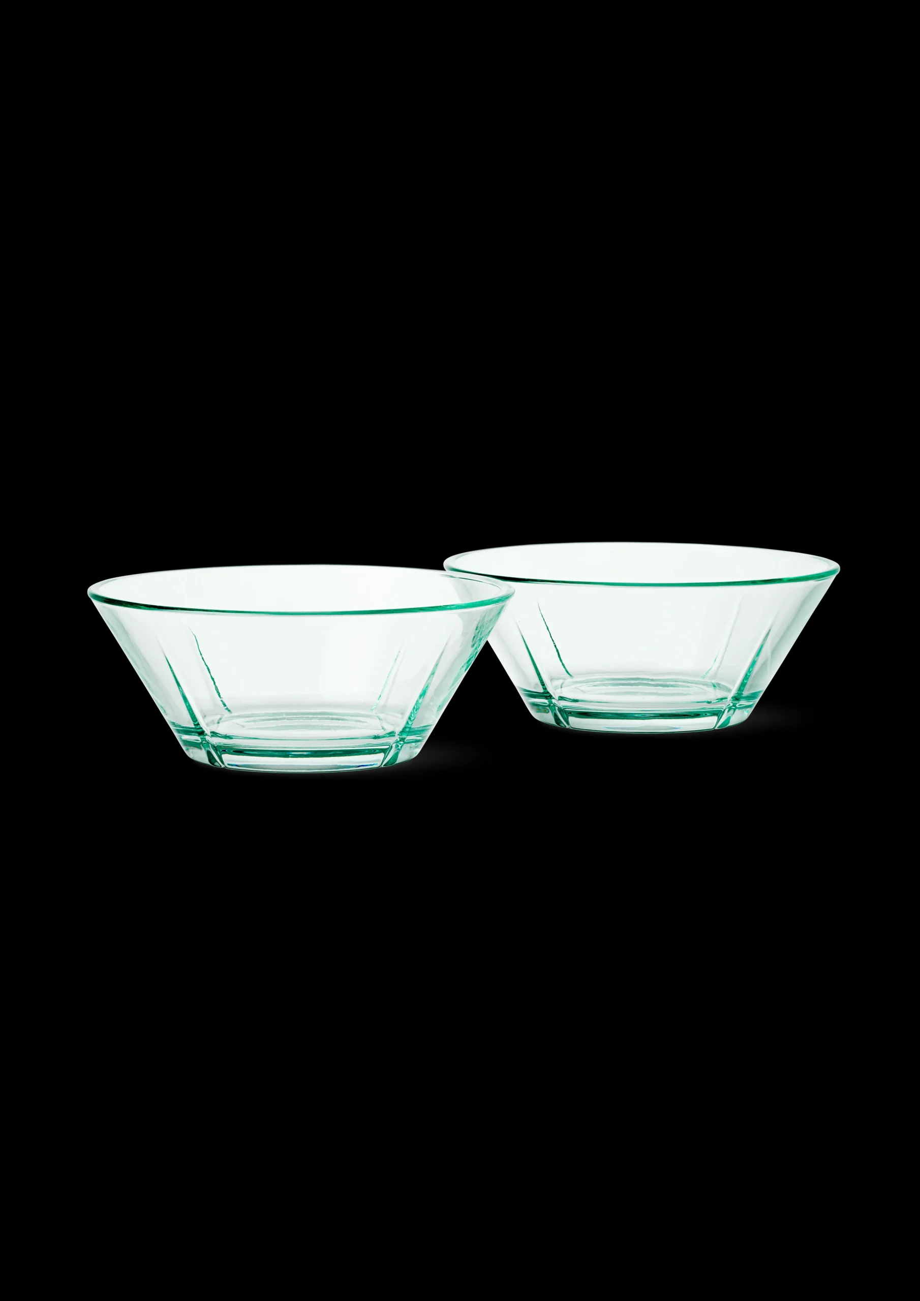 Grand Cru Recycled Glasskål Ø15 cm klar grøn Serveringsskåle