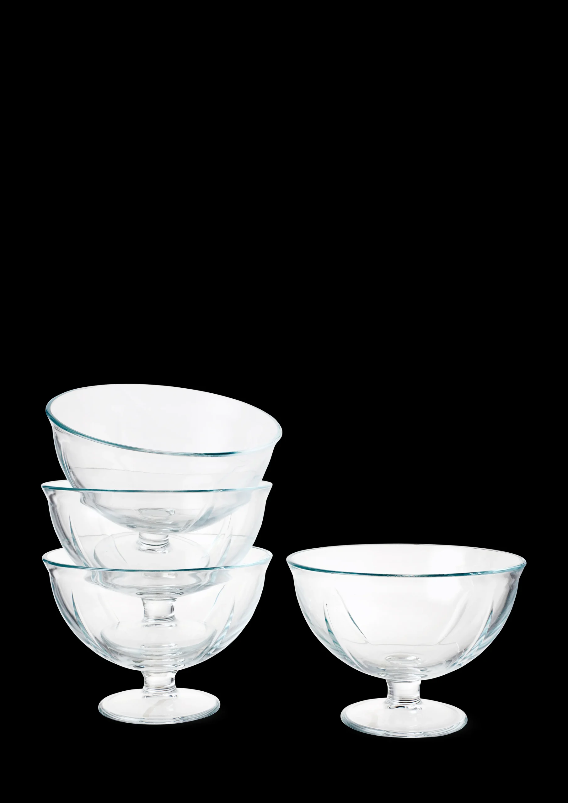 Hot Grand Cru Soft Glasskål Ø12 cm klar 4 stk. Serveringsskåle