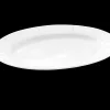 Oval tallerken 30x23 cm 4 stk. i hvid | Køb her Middagstallerkener|Stel