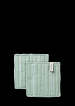 Clearance Textiles Gamma Grydelapper 22x22 cm mint 2 stk. Grydelapper|Grydelapper